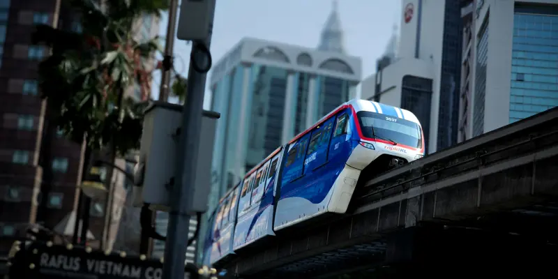 MRT train in Kuala Lumpur